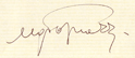 La firma di Ugo Tognazzi